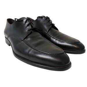 Bruno Magli Loreto BM600677 Black Leather Low Top Plain Toe Oxfords Size 11.5